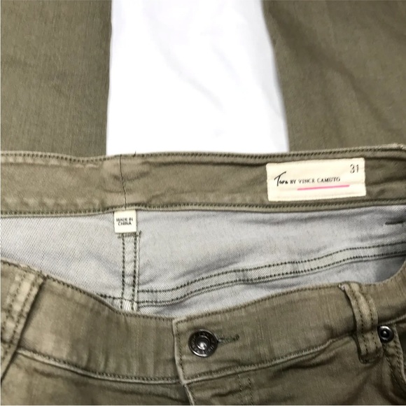 Two by Vince Camuto Jeans Light Green Roll Cuff Stretch Skinny Leg Size 31 - Picture 7 of 13
